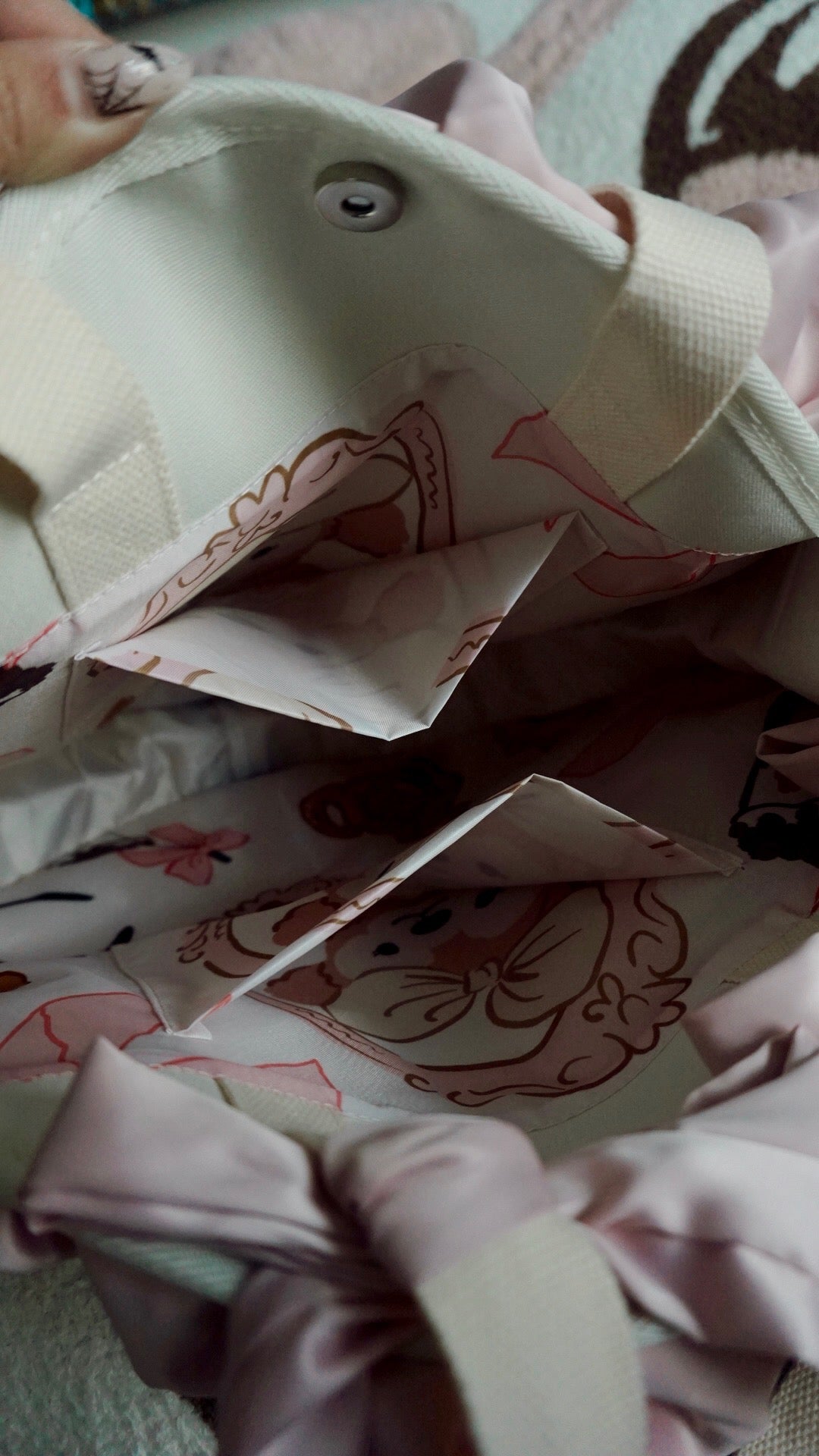 Cute Bear Coquette Tote Bag (READY TO SHIP)