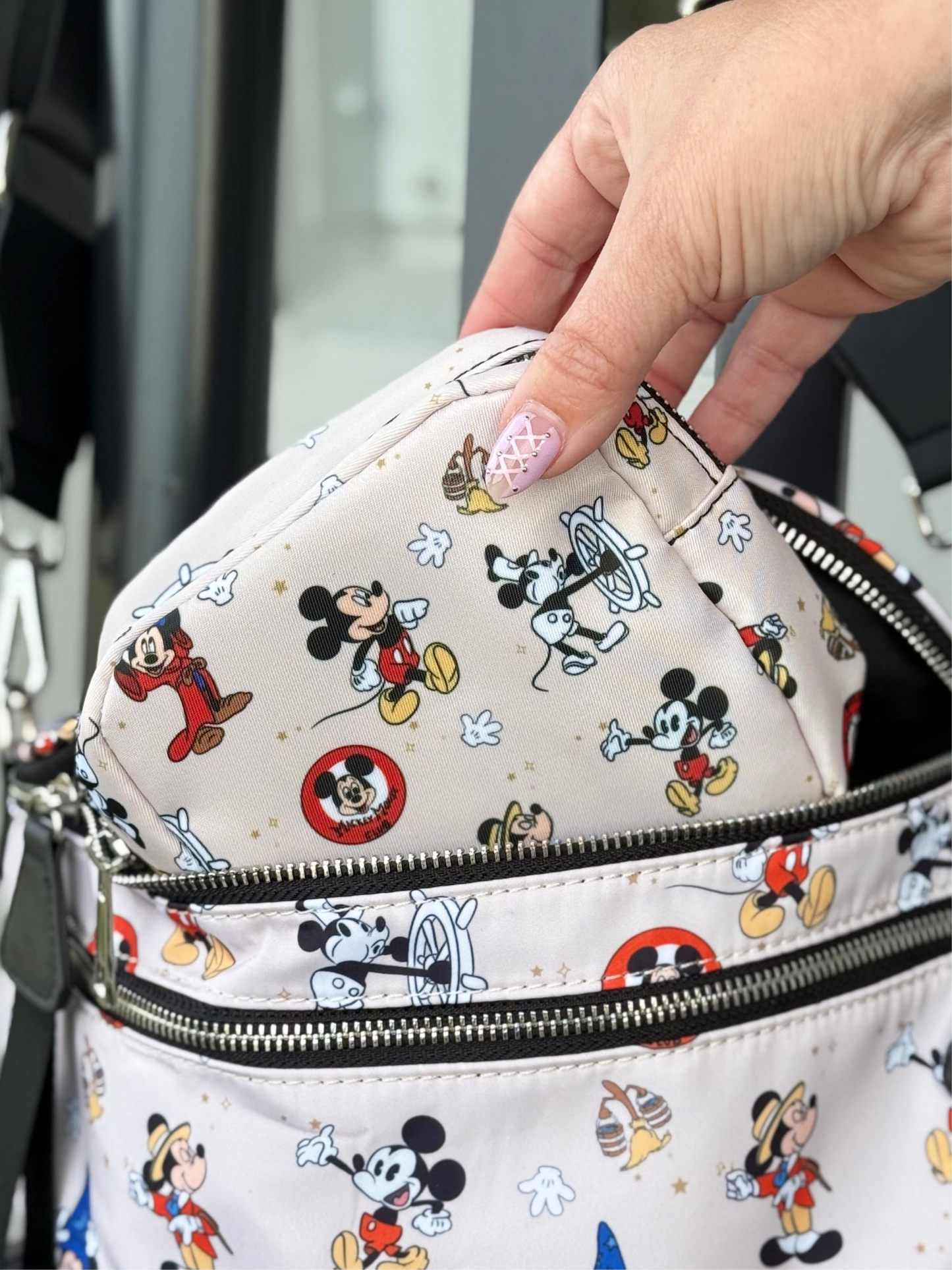 Mouse Through The Years Mini Pouch *READY TO SHIP*