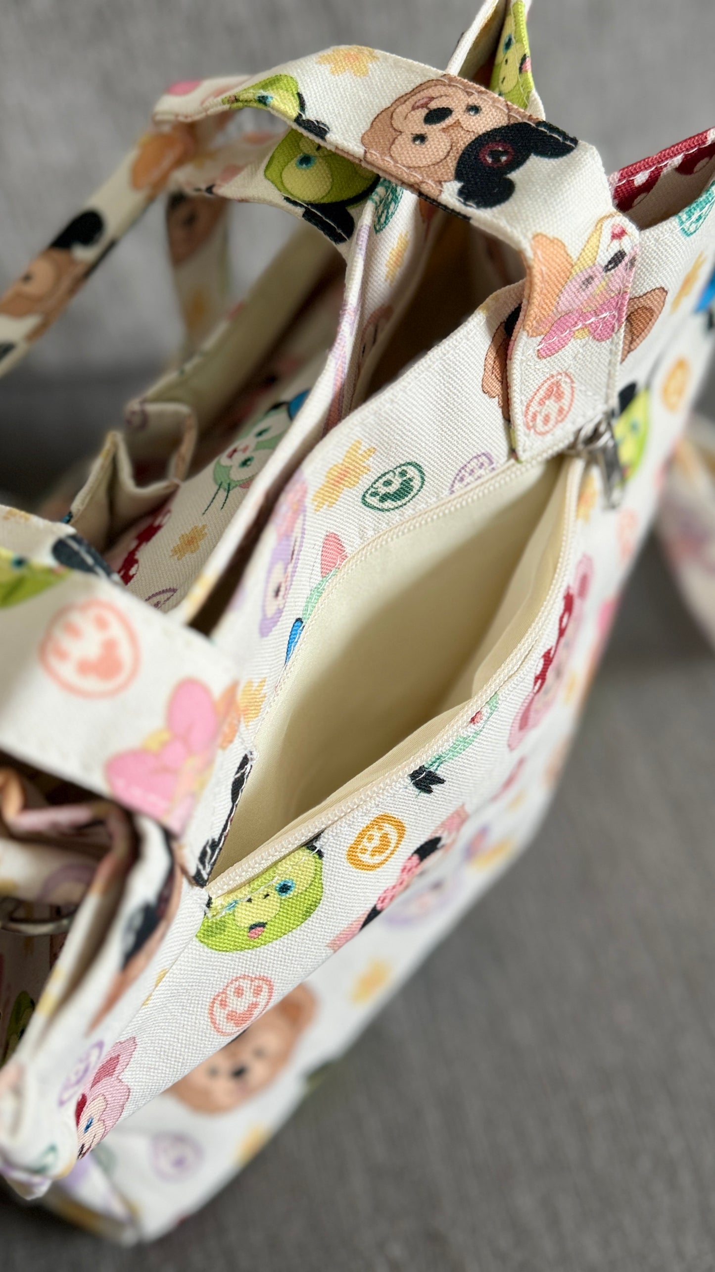 Bear & Friends Canvas Tote Purse (READY TO SHIP) NO EXCHANGES OR CANCELATIONS