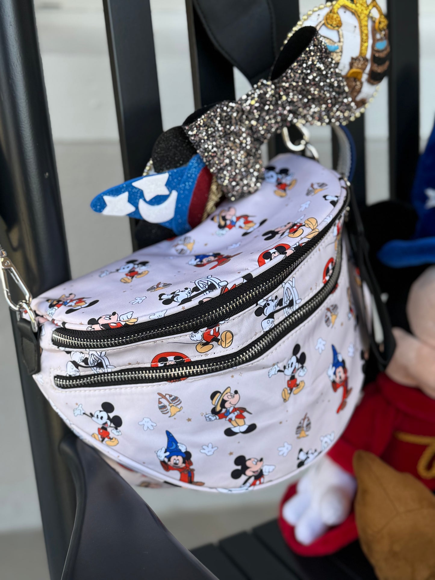 Mouse Through The Years CrossBody/FannyPack (READY TO SHIP)