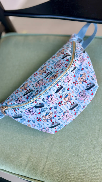 Beary Sailing Friends Jumbo Fannypack (READY TO SHIP) NO EXCHANGES OR CANCELATIONS