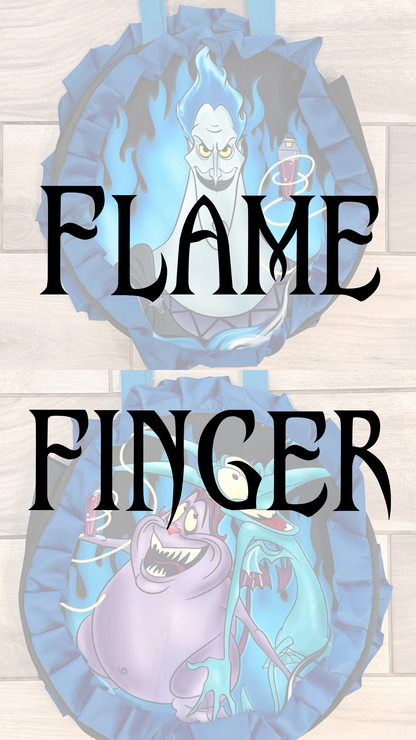 Flame Finger/P&P Villain Tote Bag (READY TO SHIP)  NO EXCHANGES OR CANCELATIONS