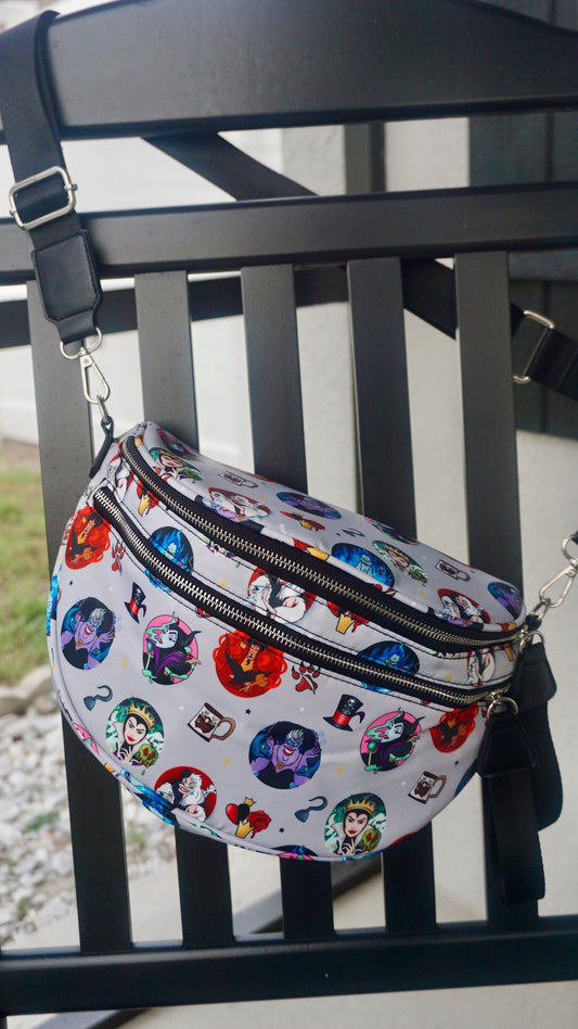 Villain Crossbody/ FannyPack (READY TO SHIP)
