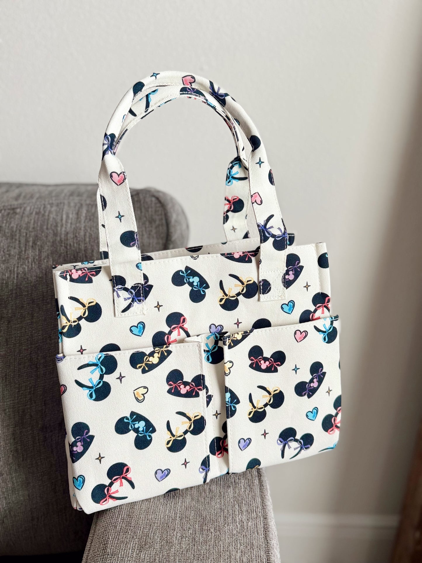 Mouse Hat Canvas Tote Bag (READY TO SHIP) - NO EXCHANGES OR CANCELATIONS