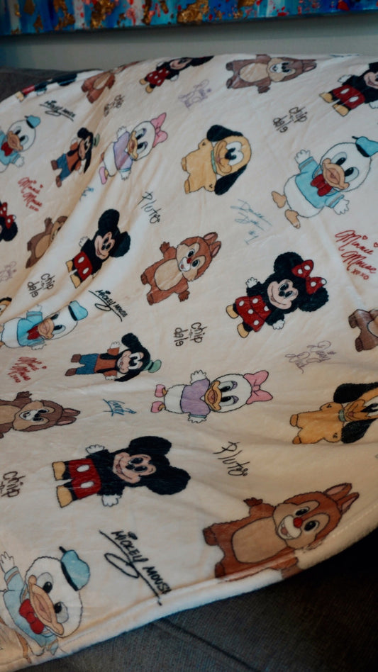 Mouse & Friends Blanket (READY TO SHIP)