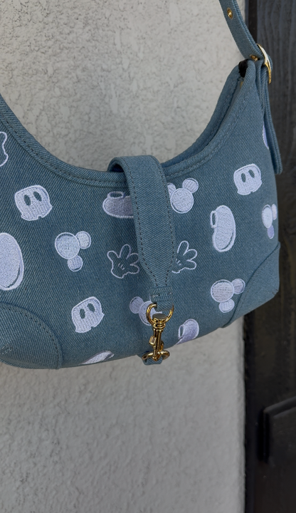 Oh Boy! Boho Denim Purse (READY TO SHIP) NO RETURNS OR EXCHANGES