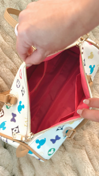 Monogram Cylinder Purse (READY TO SHIP) NO EXCHANGES OR CANCELATIONS