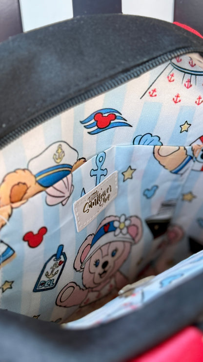 Beary Sailing Friends Mini Tote Bag (READY TO SHIP) NO EXCHANGES OR CANCELATIONS