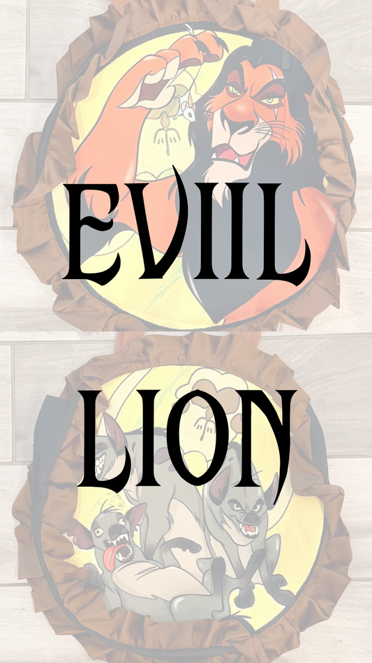 Evil Lion/Hyenas Villain Tote Bag (READY TO SHIP)  NO EXCHANGES OR CANCELATIONS