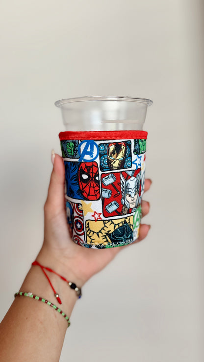 Superhero Small Cup Sleeve (READY TO SHIP) - NO EXCHANGES OR CANCELATIONS