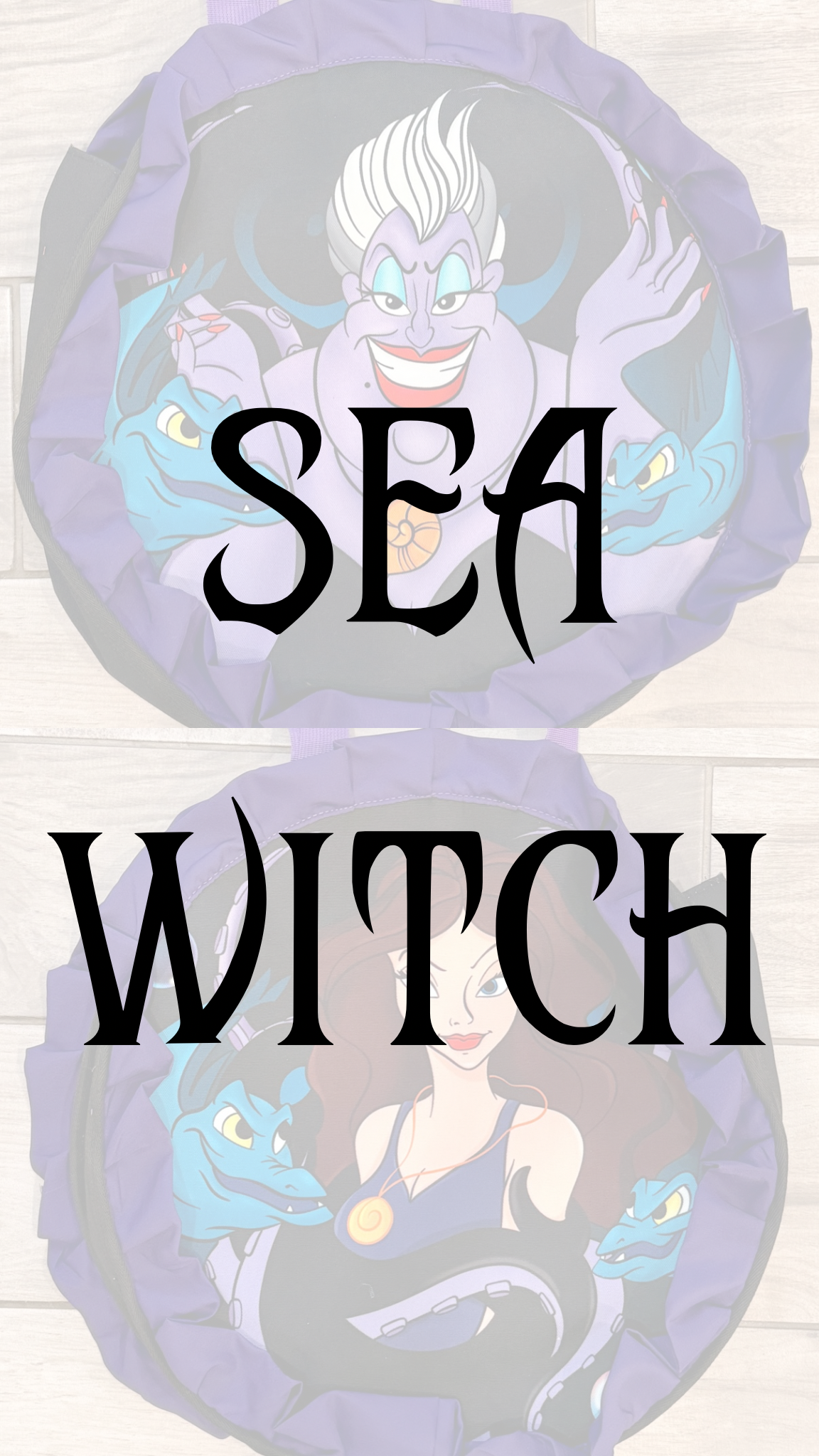 Sea Witch/Vanessa Villain Tote Bag (READY TO SHIP)  NO EXCHANGES OR CANCELATIONS