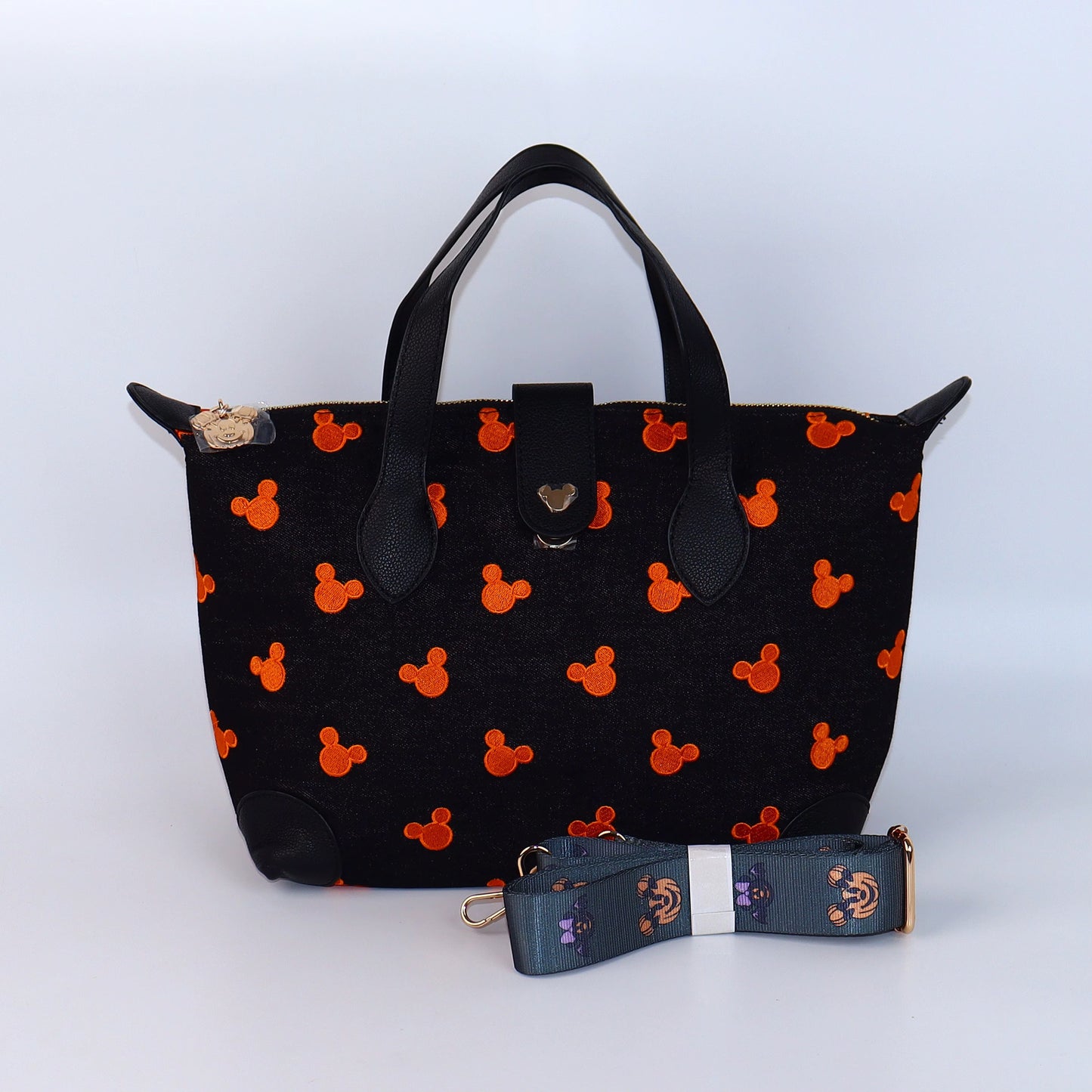 XL Spooky Denim Crossbody Purse (READY TO SHIP) NO EXCHANGES OR CANCELATIONS