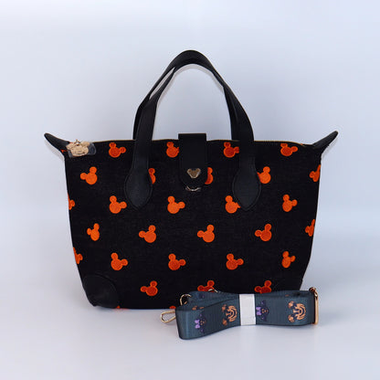XL Spooky Denim Crossbody Purse (READY TO SHIP) NO EXCHANGES OR CANCELATIONS