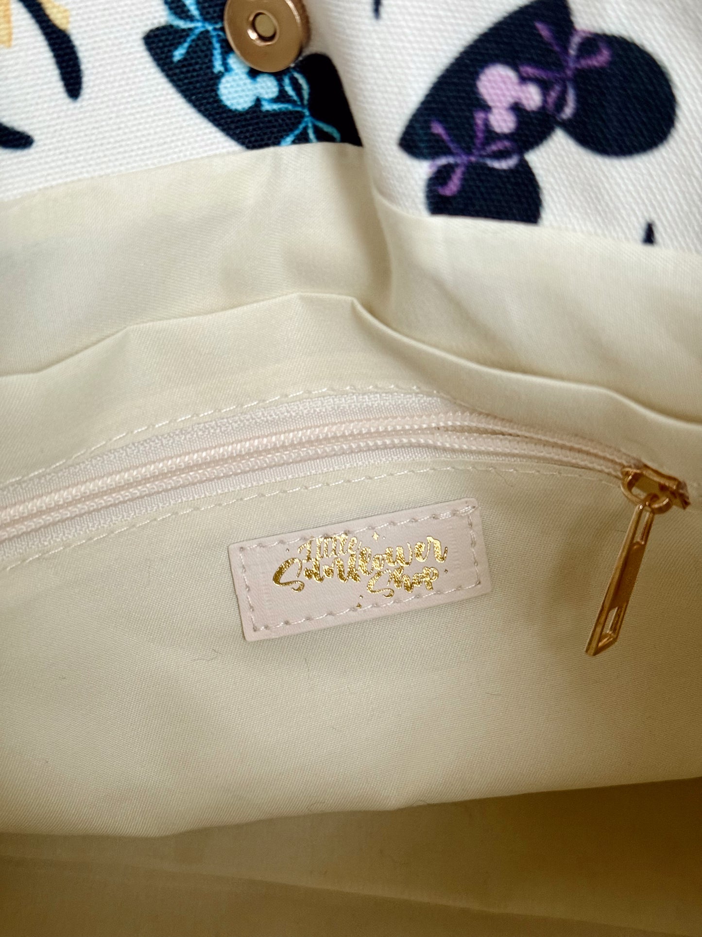 Mouse Hat Canvas Tote Bag (READY TO SHIP) - NO EXCHANGES OR CANCELATIONS