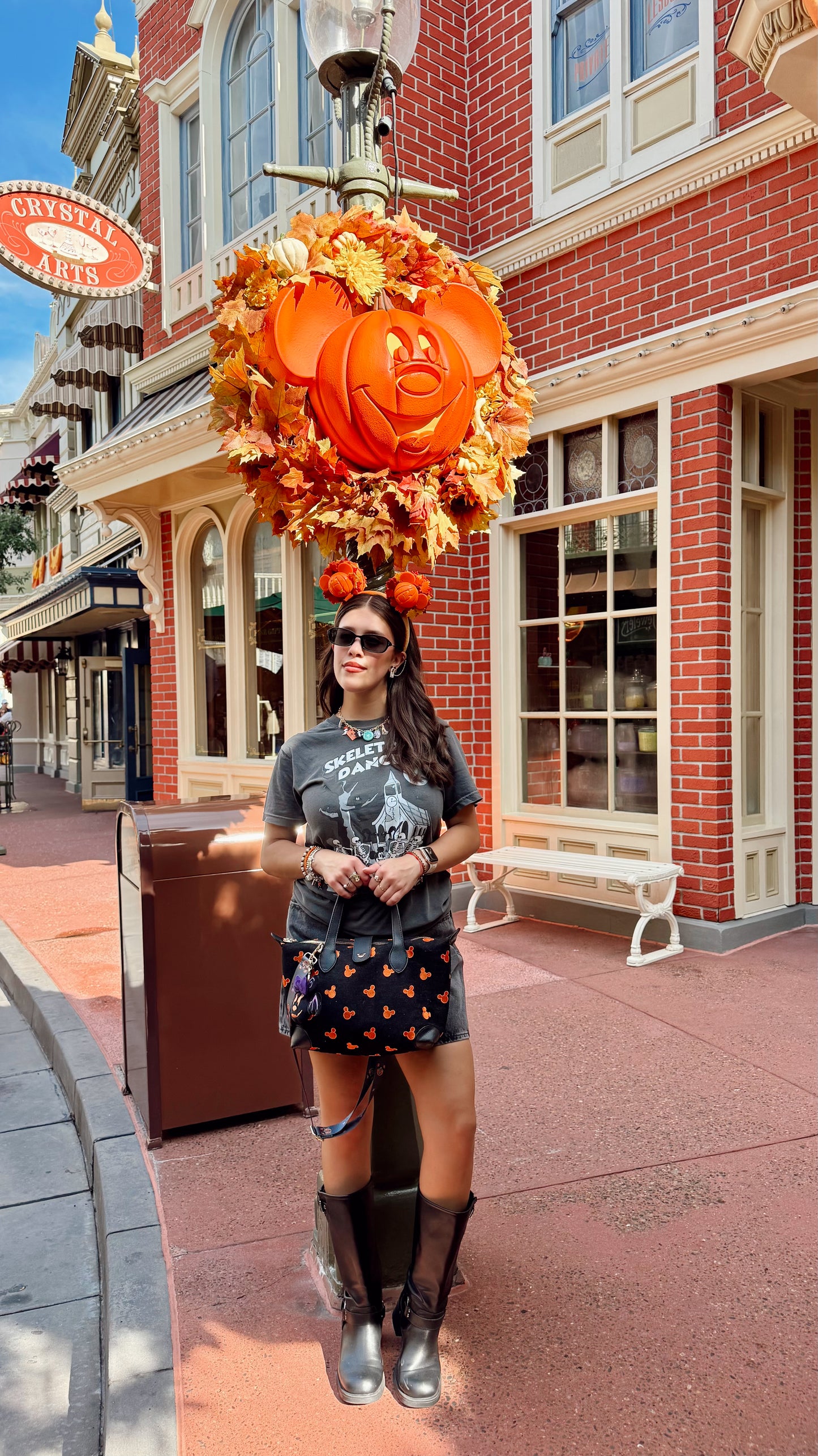 XL Spooky Denim Crossbody Purse (READY TO SHIP) NO EXCHANGES OR CANCELATIONS